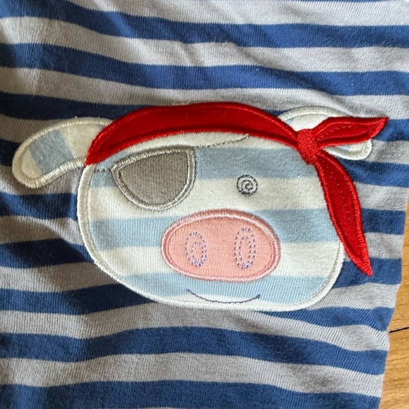 NWT Organic Farm Buddies Security Blanket Baby Lovey Pirate Pig Activity - Picture 5 of 10